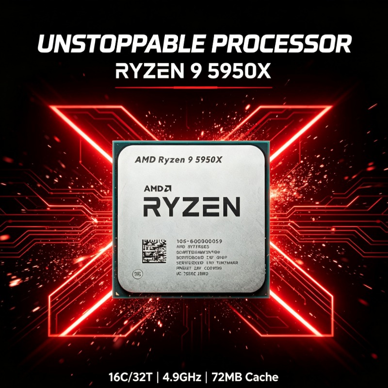 Amd Cpu Ryzen 9 - معالج سطح المكتب AMD R9 5950X
