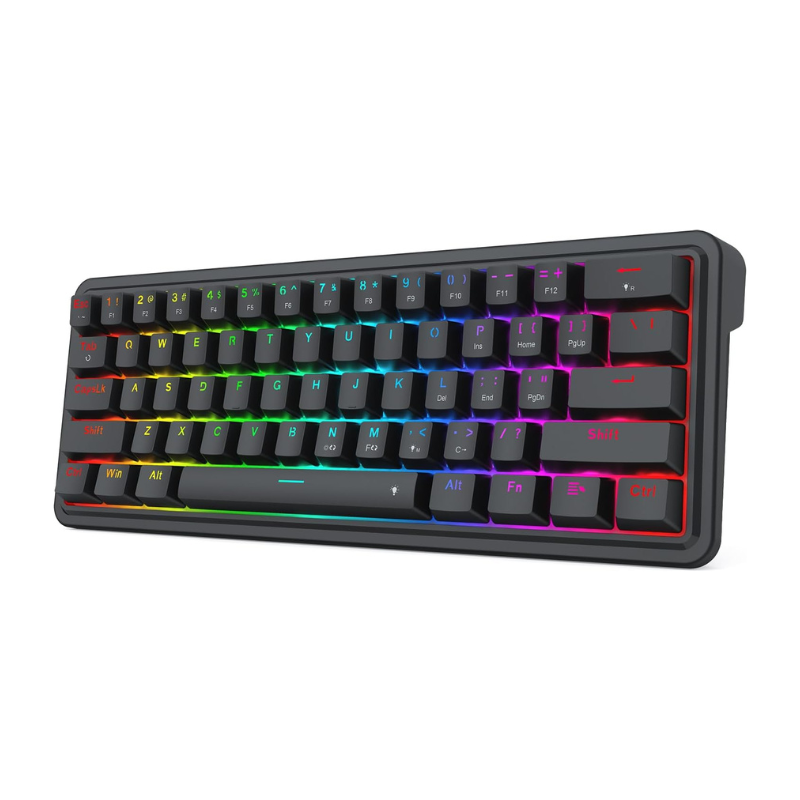 Gaming Keyboard No Noise - Redragon K722 60% حشية سلكية RGB