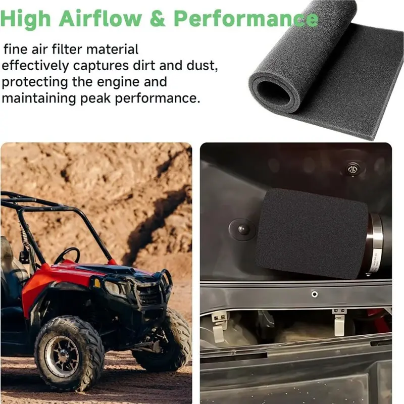 Polyurethane Foam Sheet - قطعتان من رقائق فوم فلتر الهواء