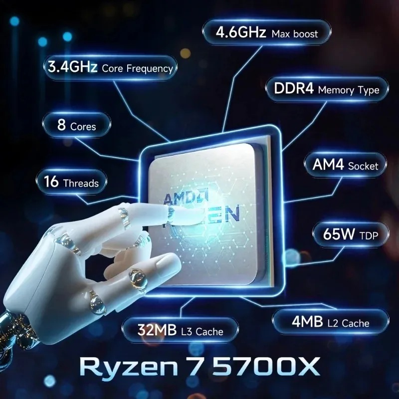 معالج AMD Ryzen 7 5700X غير مق - مراجعة Amd Cpu Ryzen 7 وسعره