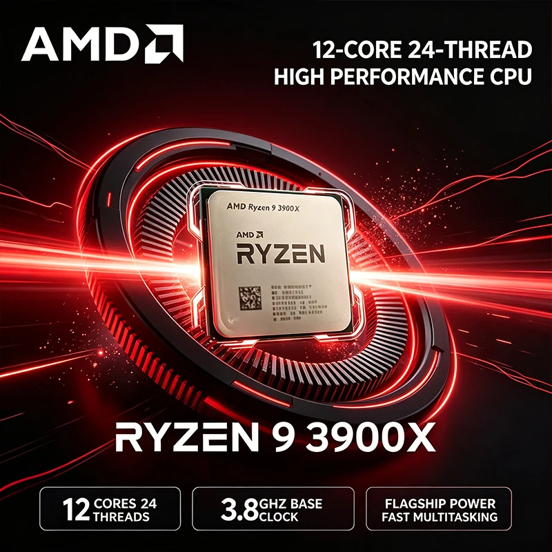 معالج AMD Ryzen 9 3900X، 12 نو - مراجعة Amd Cpu Ryzen 9 وسعره