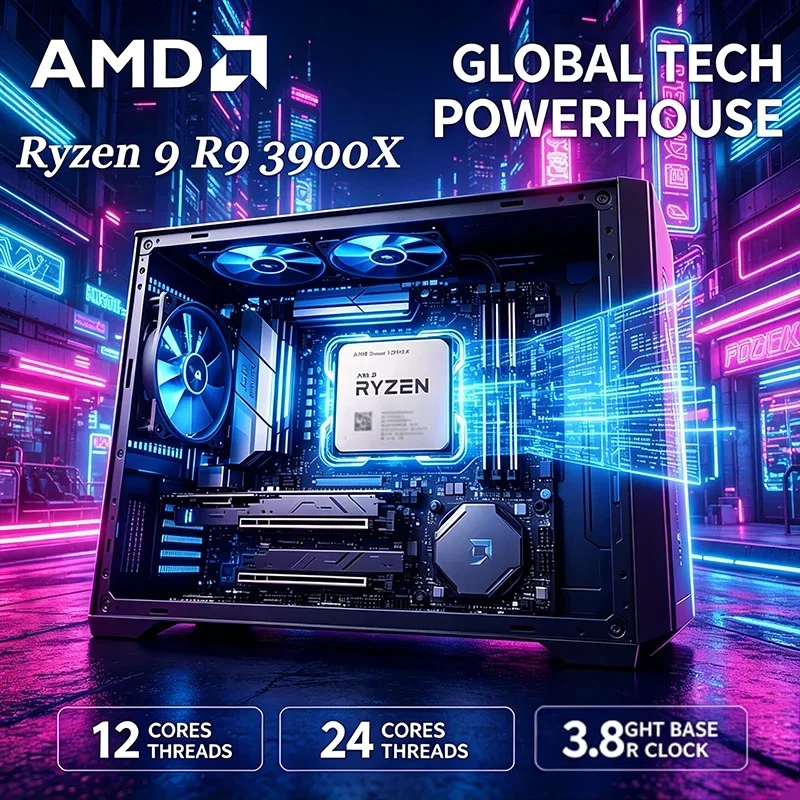 معالج AMD Ryzen 9 3900X، 12 نو - مراجعة Amd Cpu Ryzen 9 وسعره