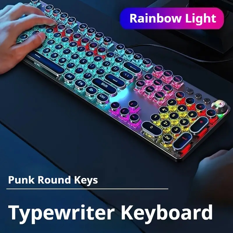 EWEADN Punk الآلة الكاتبة لوحة - مراجعة Gaming Keyboard Corsair وسعره