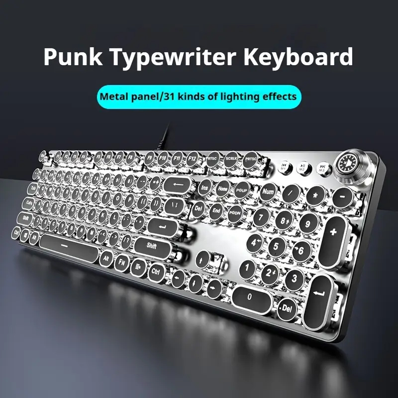 EWEADN Punk الآلة الكاتبة لوحة - مراجعة Gaming Keyboard Corsair وسعره