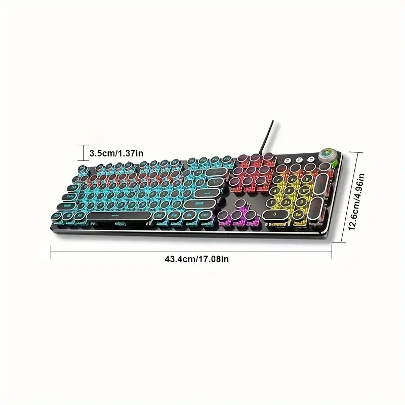 EWEADN Punk الآلة الكاتبة لوحة - مراجعة Gaming Keyboard Corsair وسعره