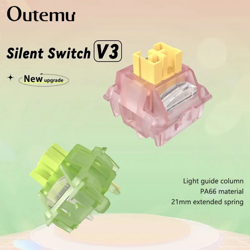 Outemu صامت الخوخ V3 التبديل L - مراجعة Keyboard Lube Kit وسعره