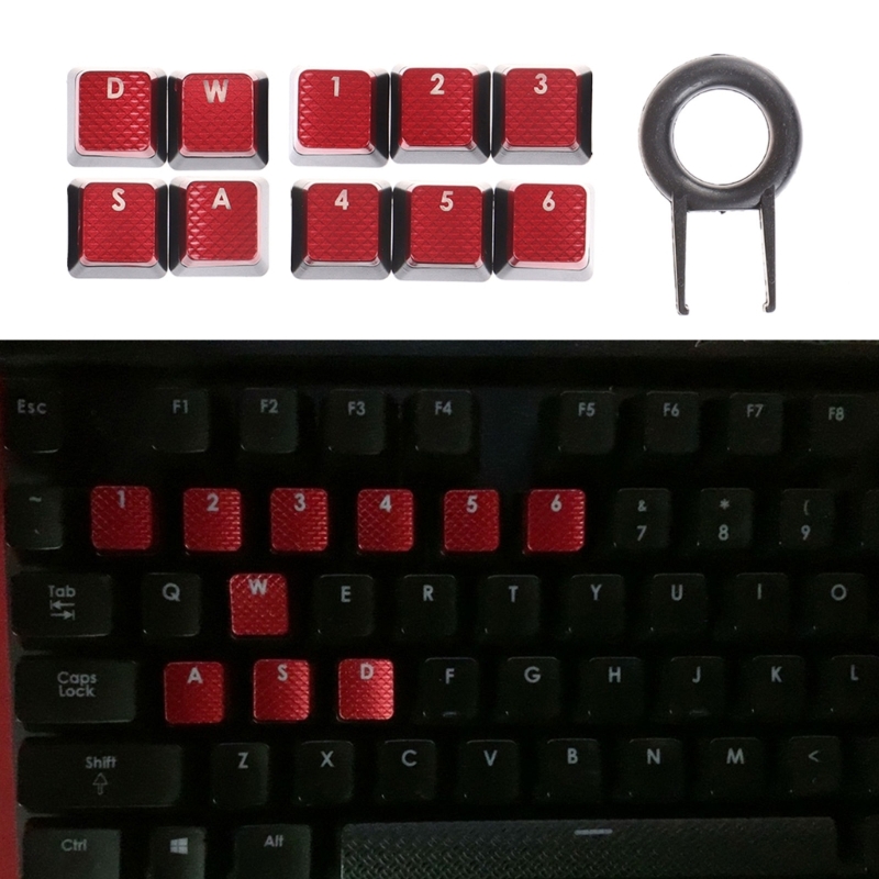 10 مفاتيح بإضاءة خلفية أغطية م - مراجعة Gaming Keyboard Corsair وسعره