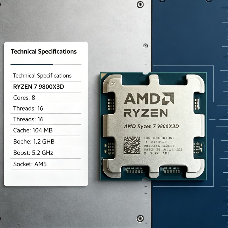 معالج AMD Ryzen 7 9800X3D للكم - مراجعة Amd Cpu Ryzen 7 وسعره