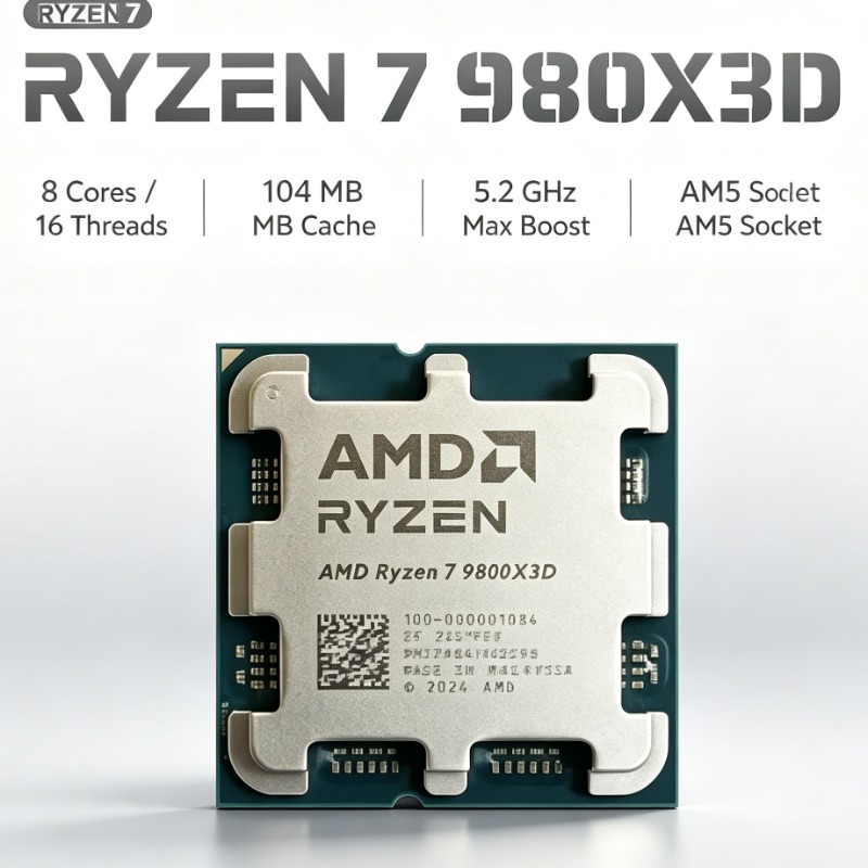 معالج AMD Ryzen 7 9800X3D للكم - مراجعة Amd Cpu Ryzen 7 وسعره