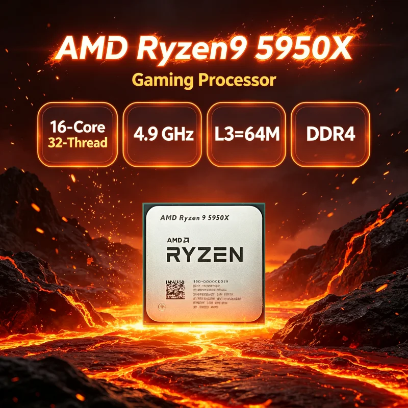 معالج AMD Ryzen 9 5950X بدون م - مراجعة Amd Cpu Ryzen 9 وسعره