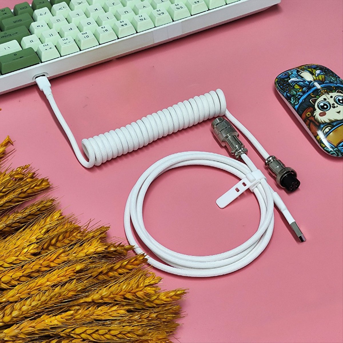 كابل USB من نوع C للوحات مفاتي - مراجعة Gaming Keyboard Type C وسعره