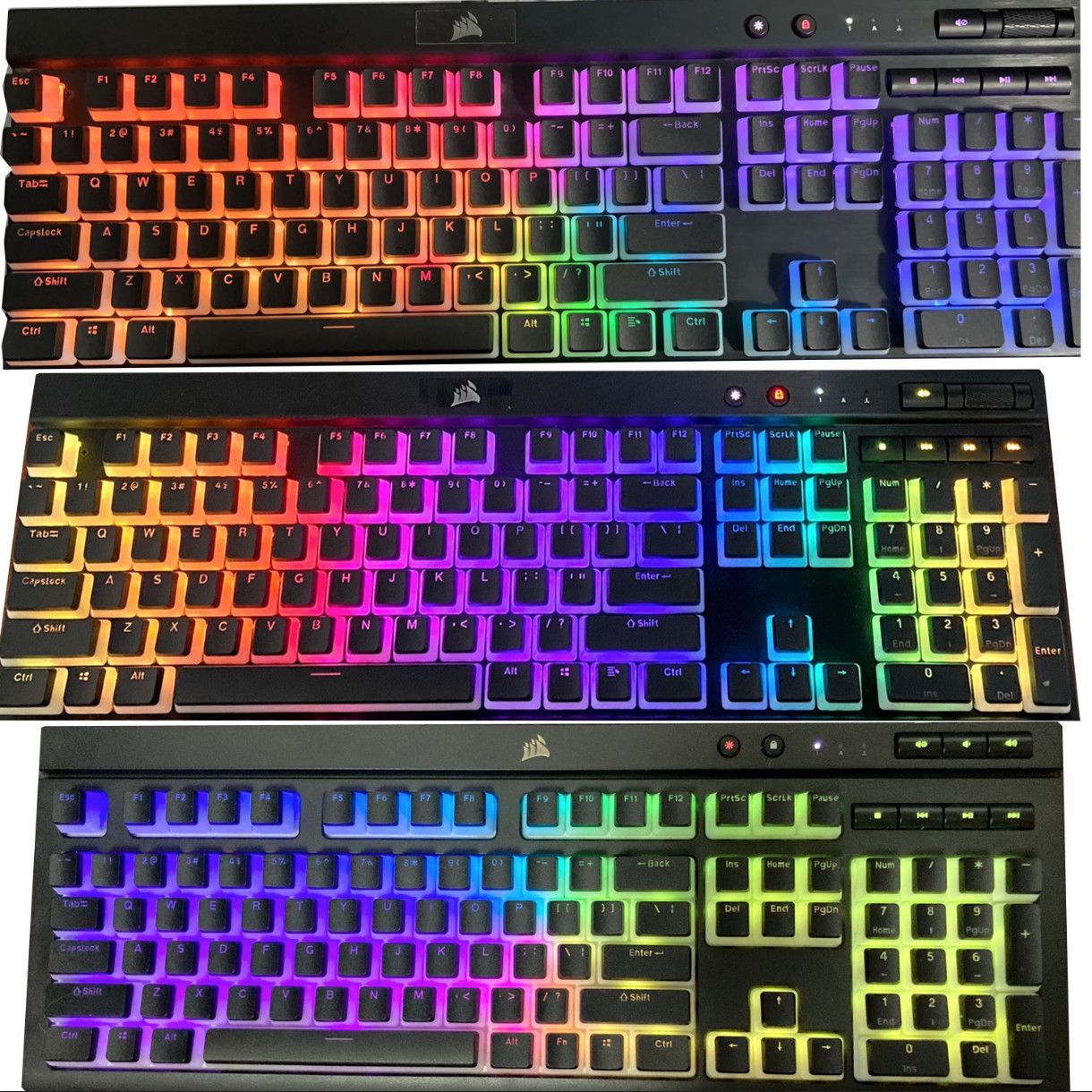شفافة قرصان بودنغ أغطية المفات - مراجعة Gaming Keyboard Corsair وسعره